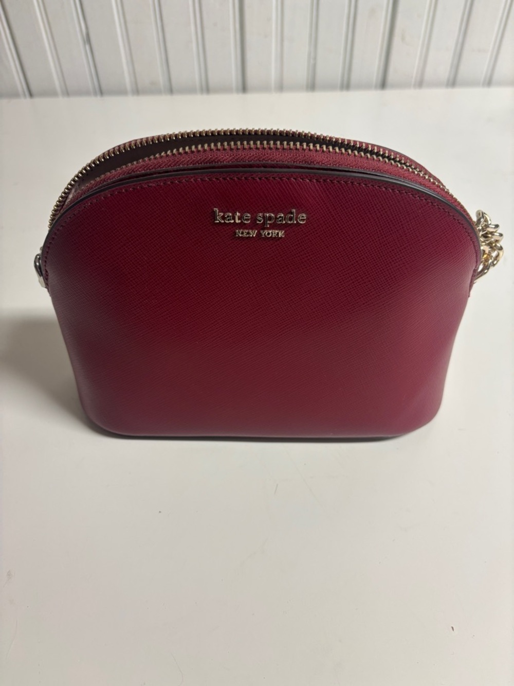 kate spade Red Dome Crossbody with Gold Hardware